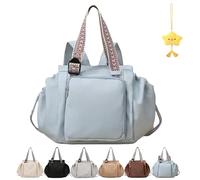 Générique Transformable Cradle Bag, Large Capacity Versatile Travel Tote Bag & Backpack & Car Seat Cover, Multi-Function Travel Organizer for Women (Blue)