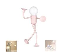 Générique Transformable Playful Night Light, Diy Squeezable Table Top Night Light, Color Changing Mini Nightlight, Diy Shape Nights Lights for Boys Girls (Pink)