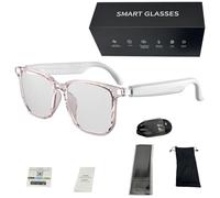 Générique Translating Glasses, Hy-C8 Ai Wireless Bluetooth Translation, Smart 144 Language Real-Time Translator, Ai Translation Smart Glasses With Mic & Speakers (White)