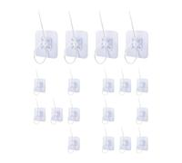 Générique Transparent Adhesive Hooks - Clear Sticky Hangers | Wall Mount Accessories with Strong Grip Holding, No Drill Utility Clips with Space Saving Function, Home Organization Support for Shower