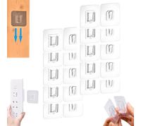 Générique Transparent Double-Sided Adhesive Wall Hooks, Self Adhesive Hooks for Bathroom Kitchen Office Hanging (10 Pcs)