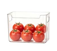 Générique Transparent Fridge Side Door - Clear Kitchen Storage Box For Food, Sauces & Seasoning Packets | Refrigerator Door Bin & Chiller Sorting Container | Space-Saving Pantry & Cupboard Org