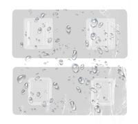 Générique Transparent Wall Hooks - PVC, Double Sided Adhesive Kitchen Hooks, Waterproof Self Adhesive Wall Hook Set | Strong Clear Hanging Hook For Bathroom Kitchen Smooth Home Organization
