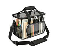 Générique Transparente Stadion Tasche - Wasserdichte Klare Schulter Lunch Tasche | Große PVC Reise Organizer Ťasche Mit Reißverschluss Für Konzert Sport Gym Picknick Camping