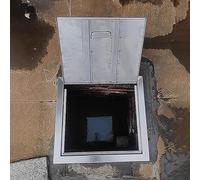 Générique Trappe d'accès au Plancher en Acier pour l'inspection de la plomberie, Porte d'accès à charnière pour vannes d'eau et systèmes de conduits, Porte de Service encastrée pour cloisons