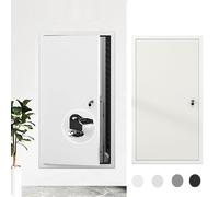 Générique Trappe d'accès verrouillable en métal avec clé, Trappe d'accès dissimulée pour Mur et Plafond, Trappe d'inspection encastrée dissimulant Le câblage de plomberie (Beige, 65 x 90 cm)