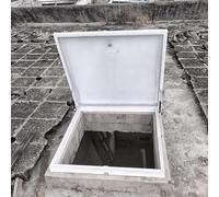 Générique Trappe de Toit résistante aux intempéries, Trappe d'accès carrée de 22 à 39 Pouces, Couvercle de puits de lumière pour la sécurité de la Maison, Trappe d'accès de Toit Blanche Durable (75 x