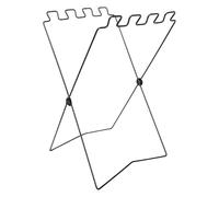 Générique Trash Bag Holder, Folding Garbage Frame, Waste Organizer Rack, Lightweight Stand, Portable Bin for Kitchen Weeding Lawn Camping Balcony Cooking Use, 22.05x12.6 inches