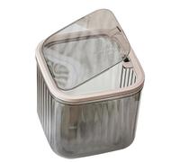 Générique Trash Can, Desktop Bin, 6x6x5.5in Waste Container, Space-Saving Box, Clear Design, Mini Organizer for Dorm, Study Room, Kitchen, Bedroom, Bathroom, Makeup, Paper, Swabs, Indoor Use