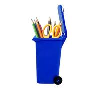 Générique Trash Can Pen Holder - Small Desk Organizer, Tiny Garbage and Recycle Can Pencil Holder for Home Desk Studio Office, School Classroom Students Artists, Desktop Stationery Storage
