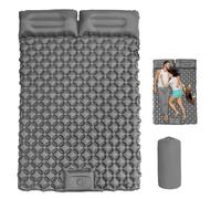 Générique Travel Air Mattress, Waterproof Inflatable Camping Sleeping Pad, Backpacking with Foldable Design, Effortless Inflation, for Hiking, Backpacking, Fishing, Lightweight & Portable (Grey)