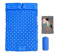 Générique Travel Air Mattress, Waterproof Inflatable Camping Sleeping Pad, Backpacking with Foldable Design, Effortless Inflation, for Hiking, Backpacking, Fishing, Lightweight & Portable (Blue)