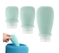 Générique Travel Bottles - Leak Proof Refillable Squeeze Containers | Silicone Travel Bottle Set | 30ml 60ml 90ml Mini Empty Bottles for Shampoo Lotion Shower Gel