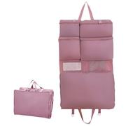 Générique Travel Carry-on Bag, Lightweight Rolling Compression Organizer, Stylish and Sturdy Travel Luggage for Women, Men, Workout Clothing, Gym, Traveling, Pink Beige Gray