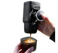 Générique Travel Coffee Maker - Car Brewing Device, Reusable Grinder Hand Pressed, Serving Machine Kitchen Camping, Outdoor Indoor Beverage Tool, Espresso Equipment, Portable Black