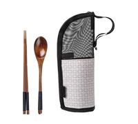 Générique Travel Cutlery Holder, Flatware Travel Pouch, Reusable Utensil Case, Compact Storage for Spoon, Chopsticks, Outdoor Camping, Hiking, Fishing, BBQ, and Meals, 9.84x3.94 inches