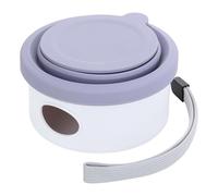 Générique Travel Dog Bowl, Folding Silicone Pet Dish, Portable Pet Food Bowl, Silicone Dog Water Bowl, Pet Treat Storage Bowl, Dog Bowl with Poop Bag Holder, Dog Food Dish,