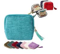 Générique Travel Jewelry Case, Portable Organizer for Rings Bracelets, Mini Jewelry Organizer for Traveling (Sky Blue)