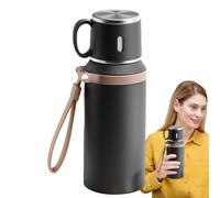 Générique Travel Mug - Stainless Steel 8.5x23 Cm Large Capacity | Insulated Coffee Mug with Leakproof Lid, Outdoor Tumbler for Camping Gym | Steel Coffee Cup for Cycling, Commute, Hiking