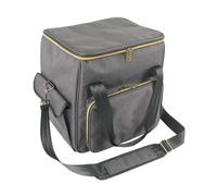 Générique Travel Organizer Bag, Album Holder, 33x33x25cm/12.99x12.99x9.84 inches Record Storage Box, Polyester with Dividers, Holds 45 Records, for Collection, Travel
