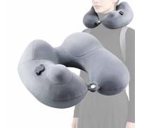 Générique Travel Pillow Inflatable Neck Support Portable Washable Cover