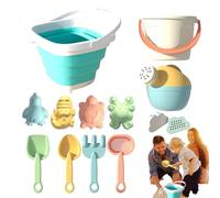 Générique Travel Sand Toys, Beach Sand Toy Set with Bucket and Shovels, 9.84x9.84 inches Interactive Children’s Play Accessories for Lawn, Camping, Swimming Pool, Indoor Fun & Outdoor Activities