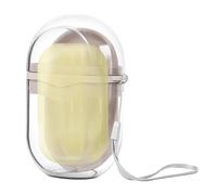 Générique Travel Soap Case, Transparent Bar Soap Holder, 0.22x1.97 inches Waterproof, Leakproof Seal Drainage Layer, Compact Bathroom Storage Container for Shower, Gym, Camping, Travel Use