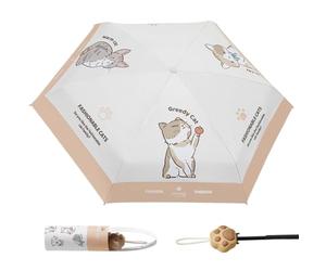 Générique Travel Umbrella - 6 Rib Cloth+alloy Folding Umbrella