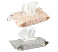 Générique Travel Wipes Case - Refillable Airtight Storage for Wet Wipes | Portable Reusable Container for Stroller Bathroom Trips Kids Travel Convenience and Hygiene