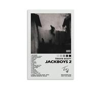 Générique Travis Poster Scott Jackboys 2 Signature De L'album Affiche Décoration Peinture Toile Mur Art Salon Affiche Chambre Peinture Anniversaire Vacances Cadeau 08x12inch(20x30cm)