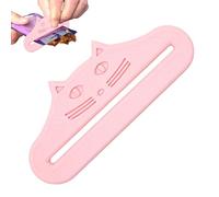 Générique Treat Dispenser for Cats, 3D Printing Feeding Pouch Squeezer, Pet Cat Treat Spoon Squeeze for Sauce Bag Kittens Dogs Home Kitchen Cooking