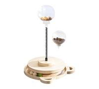 Générique Treat Dispensing Cat Toy, Interactive Slow Feeder, 7.48x10.63 inches, Pet Food Dispenser, Roller Track Puzzle, Engaging Training Tool for Indoor and Outdoor Playtime (Multicolor)