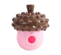 Générique Treat Dispensing Dog Toy, Dog Squeaky with Food Storage, Slow Feeder for Training Play, Natural Rubber Chew with Squeaky Sound, Enrichment for Teething Chew Mental Stimulation Training