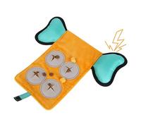 Générique Treat Dispensing Dog Toys, Interactive Sound Puzzle Feeder, 9.06x7.76x1.18 inches Slow Feeding Food Dispenser Toy for Medium, Large Dogs, Teething and Boredom Busting Playtime Aid