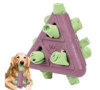 Générique Treat Dispensing Dog Toys, Teething Cleaner with Pyramid Shape, 5.28x4.72x4.72 inches Healthy & Mouth Care, Bite Resistant Pet Puzzle Doll for Small, Medium and Large Dogs