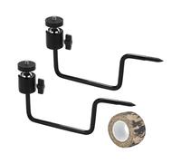 Générique Tree Camera Mount - 2 Piece Metal Holder Outdoor Security | Heavy Duty Steel with Adjustable Bracket, Camera Mounting Solution for Hiking Camping Wildlife Night Photography Video Recording