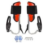 Générique Tree Climbing Gear Kit, Heavy Duty Aluminum Alloy Tree Gaffs with Safety Harness, Professional Palm Tree Climbing Equipment for Outdoor Work Arborist Garden Adventure Sports 3.5cm