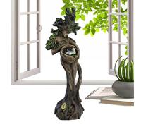 Générique Tree Goddess Statue - 16x5cm Elf Goddess Sculpture Figurine | Fine Craftsmanship Resin Ornaments Home Hard-Wearing Charm Sculpture Decorations for Schools Halloween Kids Adults