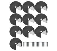 Générique Tree Mulch Ring - 10-Piece Tree Root Mulch Protector Ring with Ground Nails | Plant Root Barrier with Ground Nails | Round Weed Control Mats for Garden Landscape Yard Outdoor Lawn