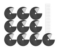 Générique Tree Mulch Ring - Root Mulch Protector Ring with Ground Nails | Plant Root Cover Barrier | 10 Pack PE Rings Set for Garden Landscape Yard Lawn Flowerbed Fence Farm Backyard