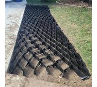 Générique Treillis de renforcement pour la stabilisation des Talus, Enduit Anti-érosion de 5 cm de Profondeur, adapté aux sols argileux humides, Support Durable pour Gravier Fin, évolutif et Facile à
