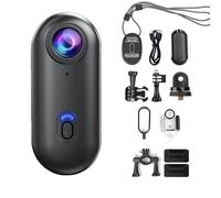 Générique Treklon 4s Body Camera, Thumb Sized Wearable Action Camera, Premium Portable Camcorder Mount Anywhere, for Pet Walking, Work, Travel, Cycling, Diving, Skiing (B 128g)