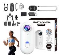 Générique Treklon POV Camera, Treklon 4S Body Camera, HD 1080p/4K Mini Wearable Action Body Cam for Work, Travel, Cycling, Pet Walking & Outdoors Activities (White,1080P)