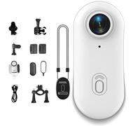 Générique Treklon POV Camera, Treklon 4S Body Camera, HD 1080p/4k Mini Wearable Body Adventure Action Cameras with Magnetic & Clip Mount, 128G Storage, for Vlogging, Cycling, Diving (128G,4K,White)