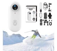 Générique Treklon POV Camera, Treklon 4s Body Cameras, 170° Wide Angle, Wearable Multifunction Thumb Pocket Size, HD 1080p/4k, for Cycling, Diving, Skiing (White,4K,No Card)