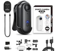 Générique Treklon POV Camera, Treklon Body Camera, HD 1080p/4k Pocket Action Cam, 170° Wide Angle, for Cycling, Diving, Pet (Black 1080,32G)