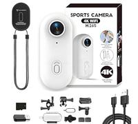 Générique Treklon POV Camera, Treklon Body Camera, HD 1080p/4k Pocket Action Cam, 170° Wide Angle, for Cycling, Diving, Pet (White 4k,64G)