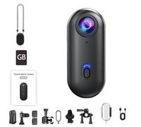Générique Treklon POV Camera, Treklon POV Camera, The Snap cam, 4k Portable Wearable Sports Cameras, Wearable Video Recording, Magnetic Thumb for Cycling, for Work&Travel&Pet Walking (Black B,1080P)