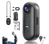 Générique Treklon - Treklon 4S Body Camera, 2025 New 1080P/4K Treklon POV Camera, with Ip68 Waterproof Wearable Action Mini Cam, for Pet Walking & Outdoors Activities (4K Black-A,128G)