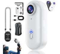 Générique Treklon - Treklon 4S Body Camera, 2025 New 1080P/4K Treklon POV Camera, with Ip68 Waterproof Wearable Action Mini Cam, for Pet Walking & Outdoors Activities (4K White-A,256G)